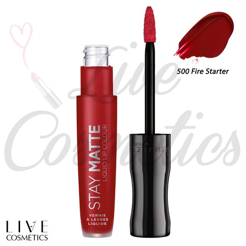 Rimmel Stay Matte Liquid Lip Lipstick, Full Cover *Choose Your Shade* - Picture 8 of 17