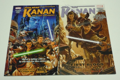 STAR WARS Kanan 2 vol Set First Blood Last Padawan Marvel Comics Graphic 2016 NM
