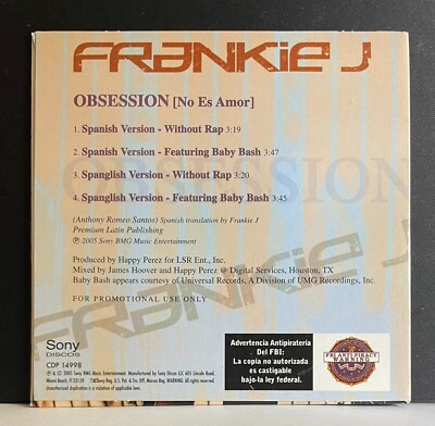 Frankie J. feat. Baby Bash **- Obsession (No Es Amor) (CD, Single