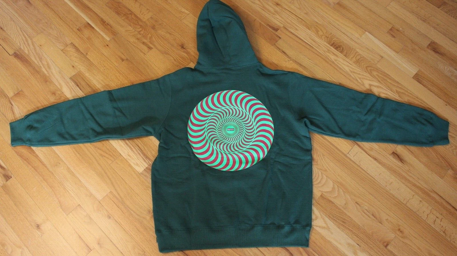 Sweat à capuche Supreme Spitfire SS18 vert foncé taille L neuf avec étiquettes 2018