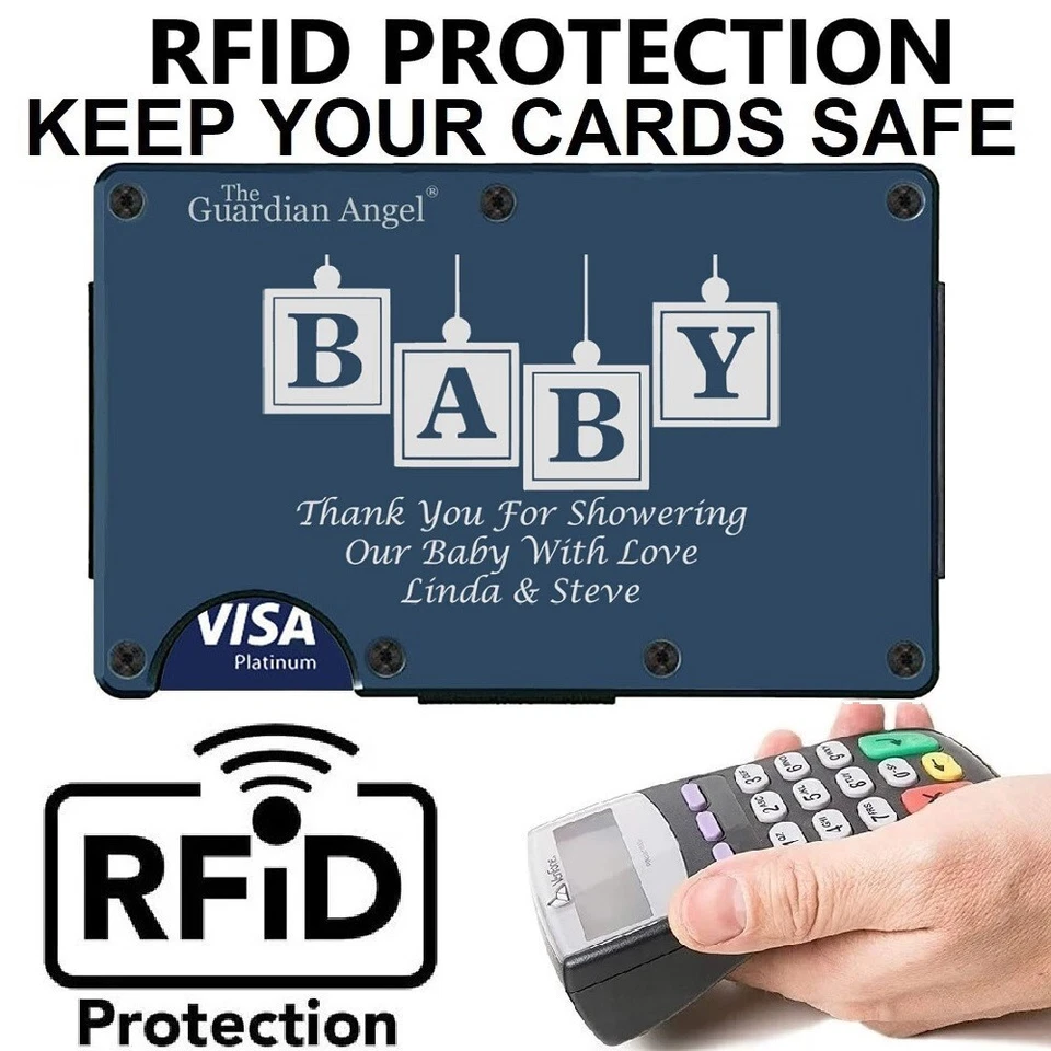 20 шт. заказных кошельков с лазерной гравировкой с радиочастотной идентификацией для душа ребенка подарок подарки гостям - Изображение 3 из 4