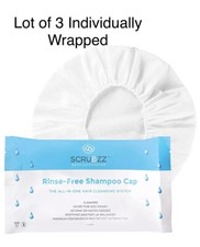  3 SCRUBZZ Shampoo Caps No Rinse for Elderly  Bedridden Patients - Latex Free
