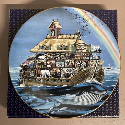 Finally A Rainbow The Story of Noah's Ark Limited Edition Limoges Plate France