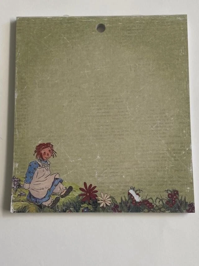 Creative Imaginations 6x6.75 6" Paper Pad Ragmuffin NEW Raggedy Ann & Andy - Image 2 of 4