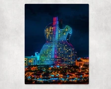 The Guitar Hotel HD Metal Print, 8x10 inches on ChromaLuxe HD Metal