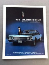 1965 Oldsmobile Car Sales Brochure F-85 Jetstar Starfire 98 Dynamic 88 Cutlass