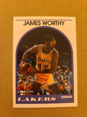 1989-90 NBA Hoops James Worthy #210 Los Angeles Lakers - Original Owner