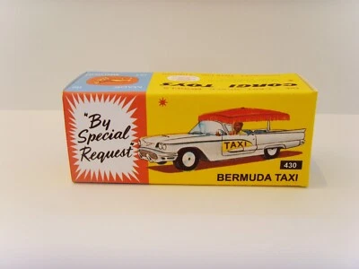 CORGI TOYS No. 430 - FORD THUNDERBIRD - BERMUDA TAXI. Display/ repro box ONLY.