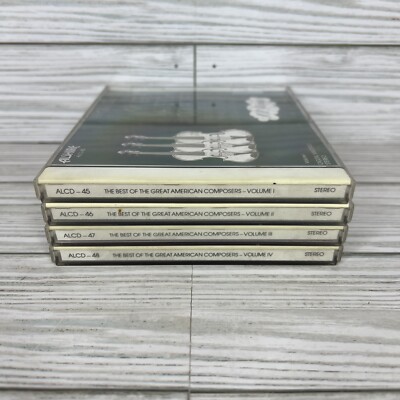 THE BEST OF THE GREAT AMERICAN COMPOSERS 4 CD Lot Vol. 1 - 4 ALCD