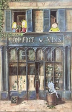 Rick And Morty art print poster upcycled thrift store Landscape painting