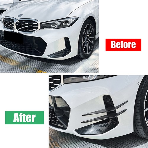 For BMW X1 U11 U12 M Sport 2023-2024 Carbon Look Front Bumper Side Vent Trim Kit - Picture 11 of 13
