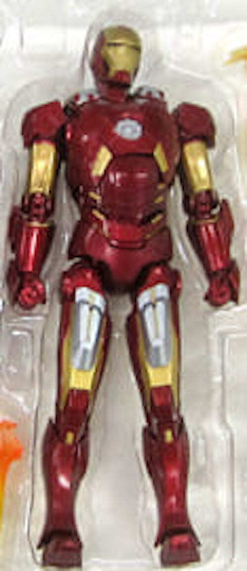 In Stock Bandai Original MARVEL S.H.Figuarts SHF Iron Man Mark 7 MK7 Gnaku Anime Action Figures Toys for Kids Gift - 26