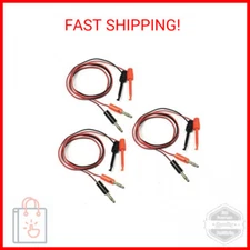 HiLetgo 3Pair 4MM Banana Plug to Test Hook Clip Test Lead Cable for Multimeter 1