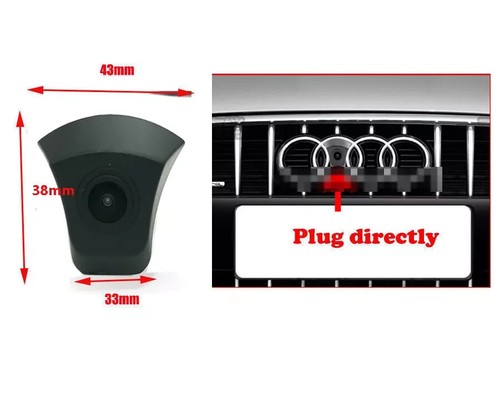 Car Front Grille View Camera for Audi A1 A3 A4 A5 A6 A7 A8 Q3 Q5 Q7 8P 8V Backup - Picture 2 of 7