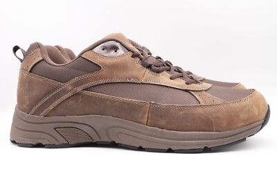 Drew Men's 40893-68 Aaron Brown Mesh Combo Diabetic lace up Sz. 15 XX-Wide (6E)