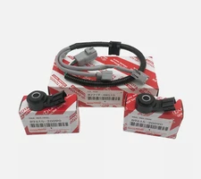 Genuine OEM Denso 2pcs Knock Sensor 89615-20090 & Harness 82219-48010 for Toyota