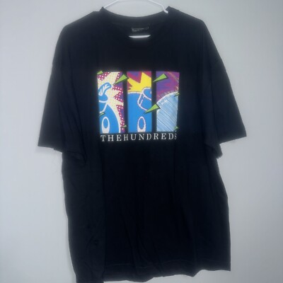 The Hundreds Adam Bomb Logo Short Sleeve Black T shirt - Size XL - LOF OF 2