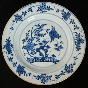 Kangxi Chinese Blue and White Plate Circa 1700