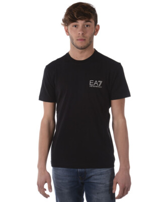Emporio Armani EA7 T-Shirt Sweatshirt Man Black 3ZPT51PJ30Z 1200 Sz M MAKE OFFER