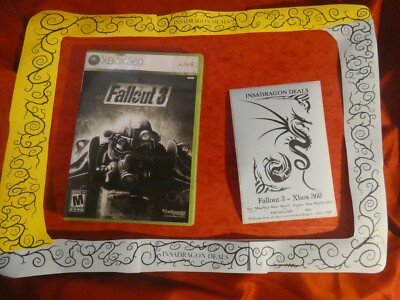 Fallout 3 (Microsoft Xbox 360, 2008) Disc Near Mint/Excellent Cond. Complete CiB