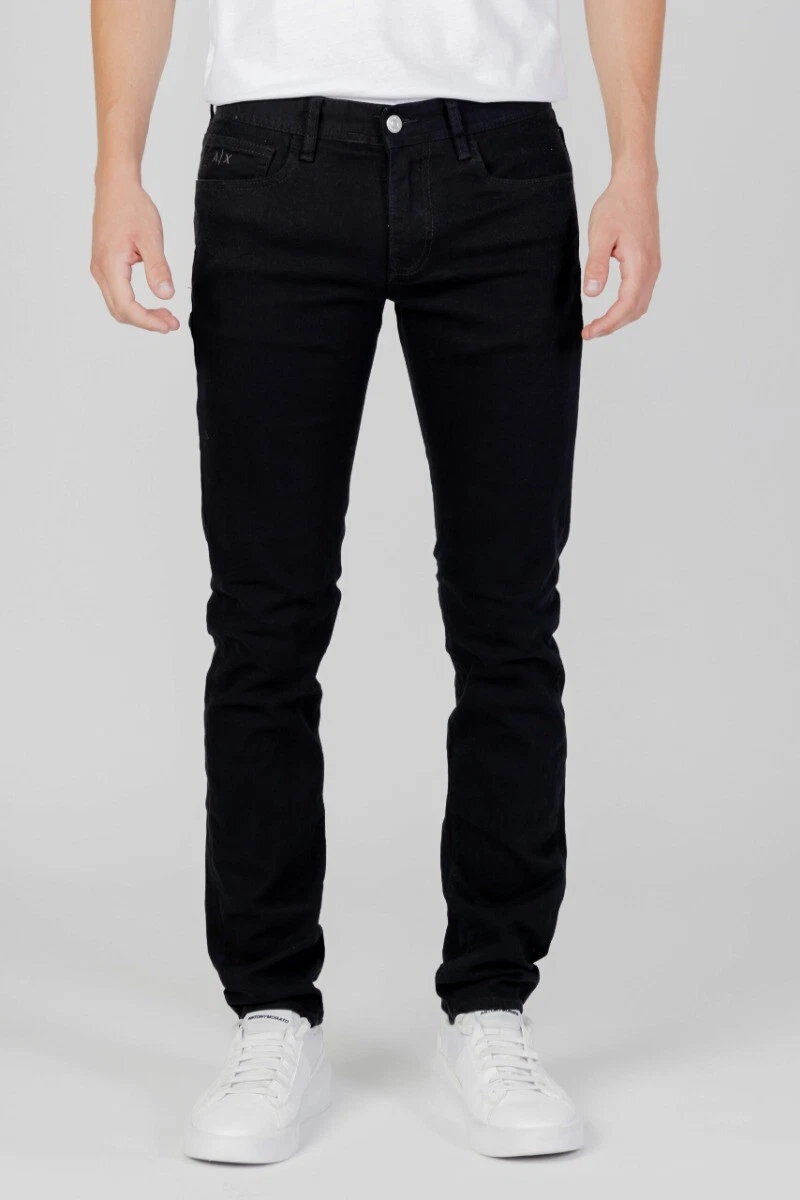 MEN S ARMANI EXCHANGE BLACK SLIM AXIS JEANS PANTS