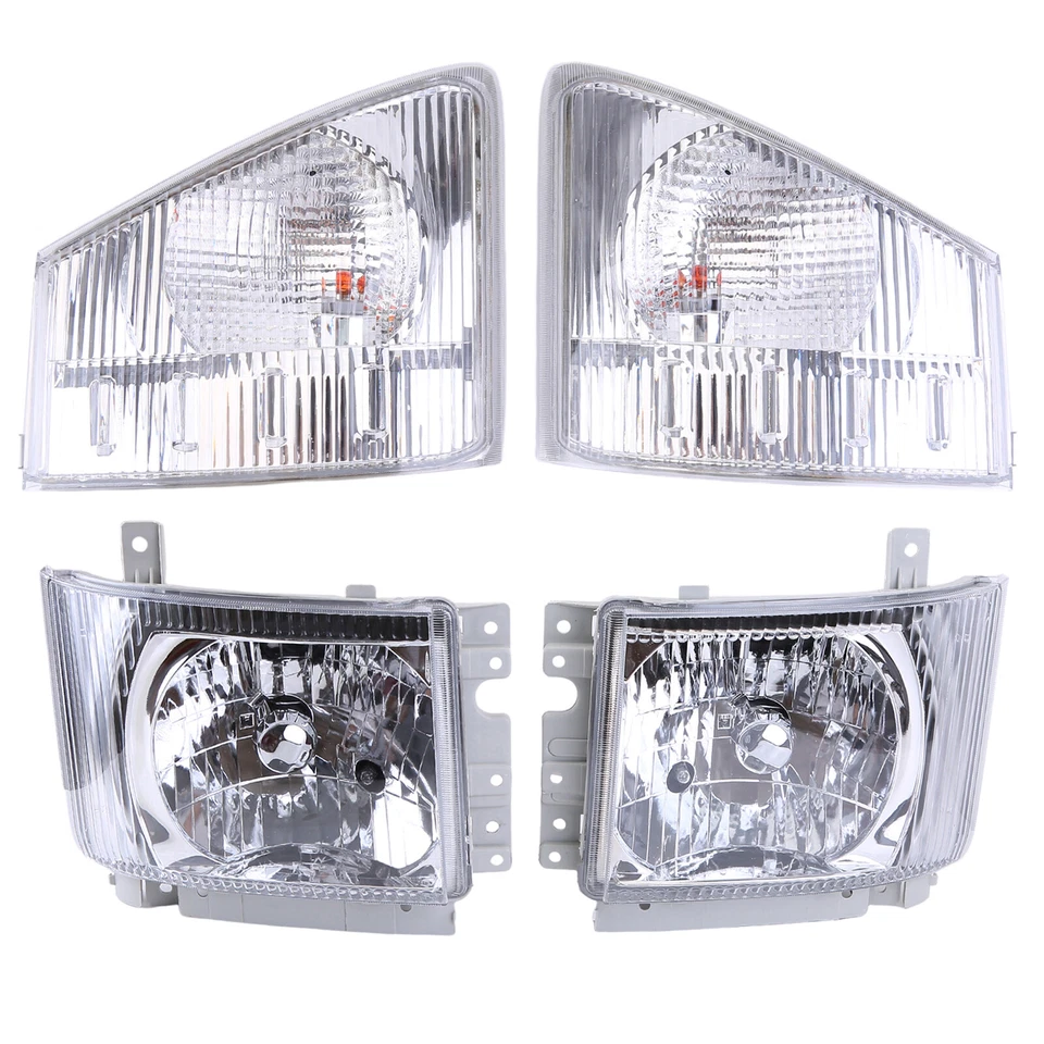 For 2008-2020 ISUZU NPR NPR-HD NQR NRR Headlights LEFT and RIGHT Corner Lamps Foto 2 de 4