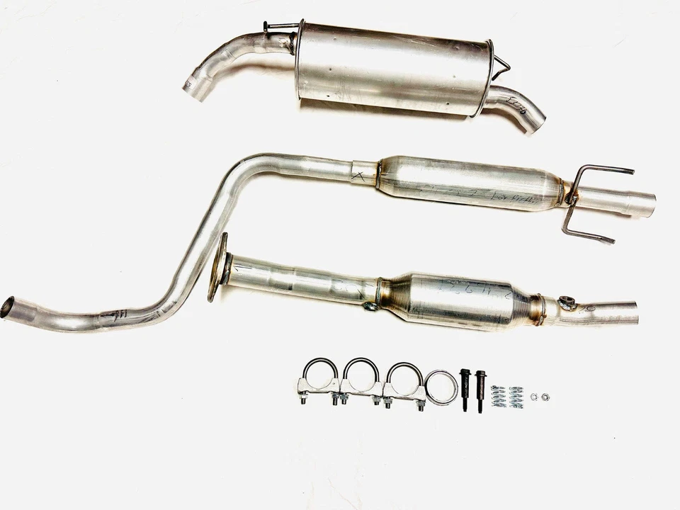 Fits: 2004 2005 Toyota Echo 1.5L Hatchback Cat Converter, Resonator & Muffler - Image 2 of 4