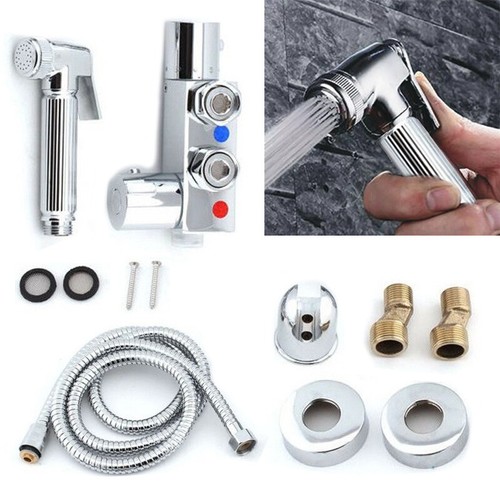 Thermostatic Mixer Bidets Toilet Valve Hand Held Douche Kit Muslim Spray Shower. - Picture 2 of 8