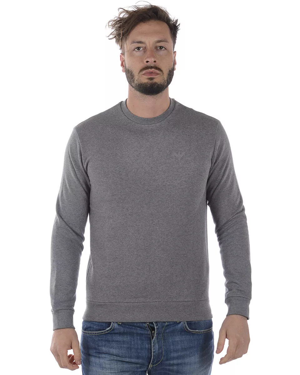 Emporio armani sweatshirt best sale grey