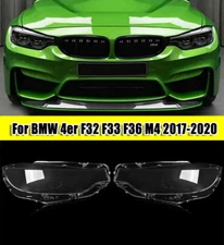 Transparent Headlight Lens Cover For BMW F32 F33 F36 F80 M3 F82 F83 M4 2018-2020