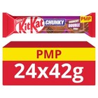 Kit Kat Chunky Crunchy Double Choc Full Case 24 x 42g  Bars Free Tracked Del