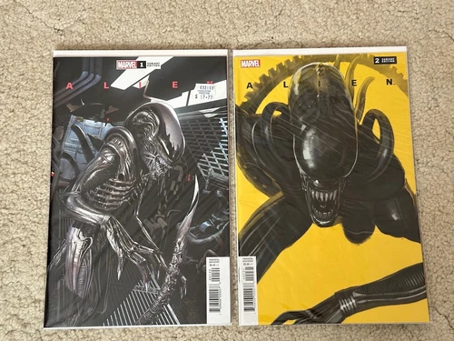 ALIEN #1 & #2 (Marvel 2021) 1:25 Salvador LARROCA variant  #2C variant cover