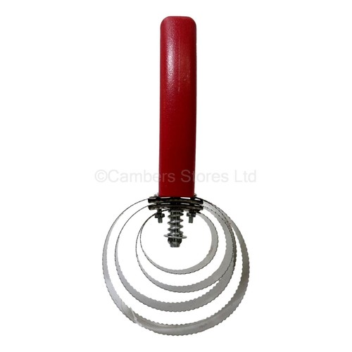 NEW Kerbl Horse Grooming Steel Curry Comb Round Spiral Fine Tooth 10.5cm - Afbeelding 2 van 3