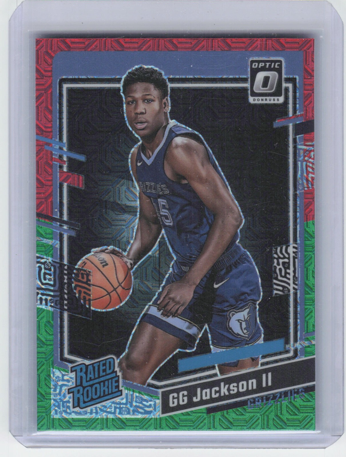 2023-24 Panini Donruss Optic GG Jackson II #228 Rookie Red & Green Choice Prizm
