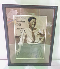 Byron Nelson signed framed Timeless Golf Lessons