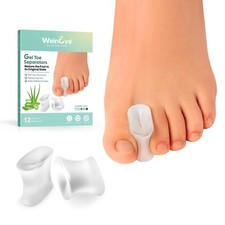 Gel Toe Separators for Bunion Relief 12-Pack Transparent for Men and Women