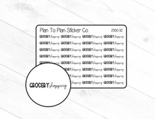 2500-32~~Grocery Shopping Script Planner Stickers.