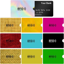RFID Blocker KartenhüLle, 10x Buntes RFID Abschirmung HüLle mit Schutz Gegen Fun