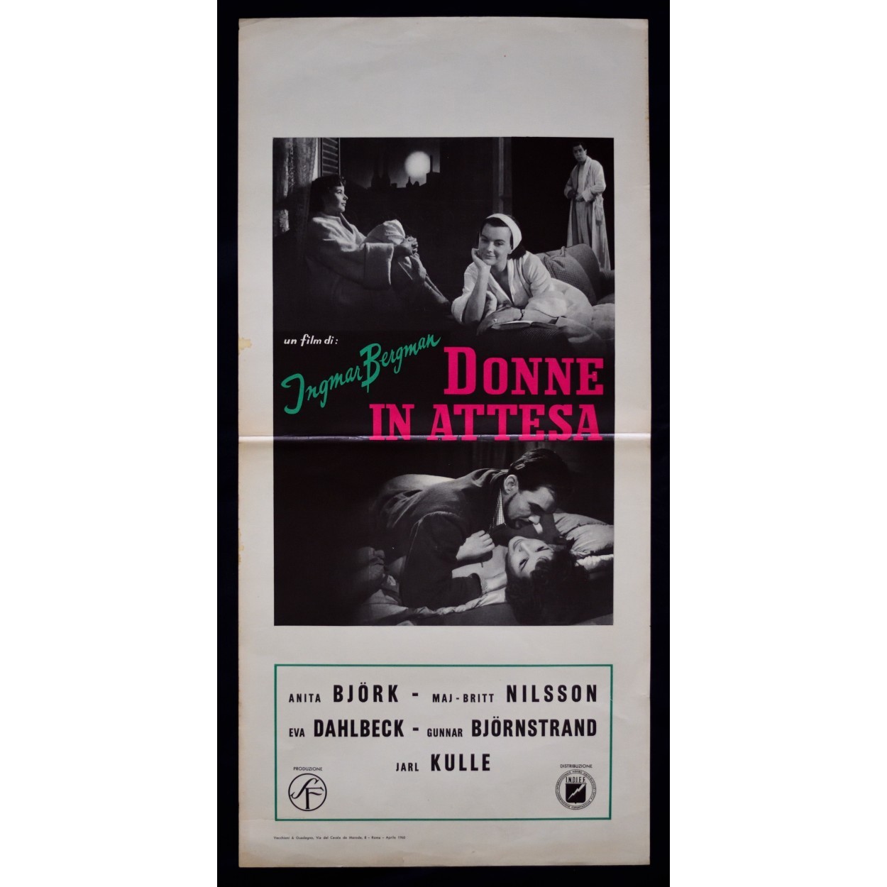 Locandina originale film Donne in attesa (1952) - Regia di Ingmar Bergman