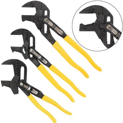Klein Tools D53003KIT 3-Piece Plier Wrench Set 7in 10in 12in