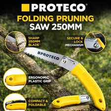 PROTECO Folding Pruning Saw 250mm Garden & Tree Saw | Triple Cut | Czech Quality