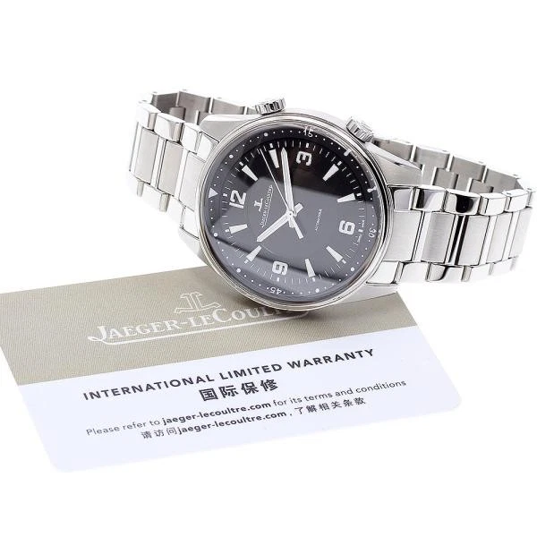 Jaeger LeCoultre — Jaeger-LeCoultre Polaris Q9008170/841.8.37.S 41mm SS Black Dial Watch #C1841