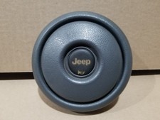 91-95 Jeep Wrangler Yj Steering Wheel Horn Center Cap Dark Gray Cinder