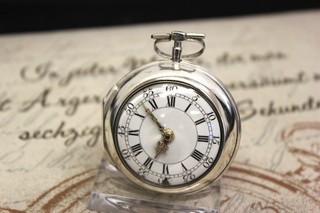 Antico orologio da tasca a mandrino verge pocket watch Leykell LONDRA circa 1770