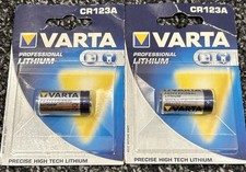 2 VARTA LITHIUM CR123A 6205 3V CR17345 06205 Cylindrical Batteries