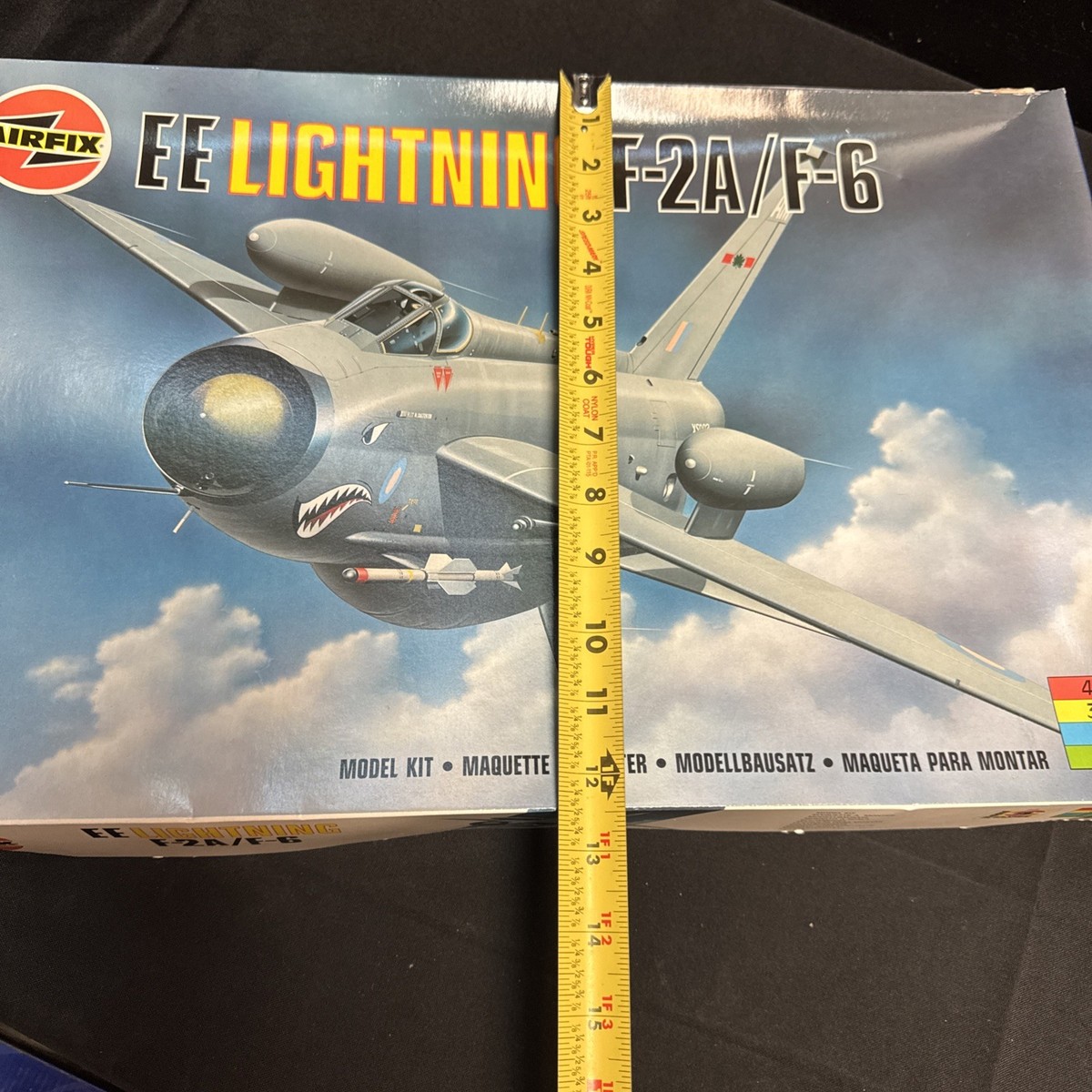 Vintage Airfix EE Lightning F-2A / F-6 Series 9 1/48 Scale Model