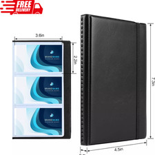 2pc180 Business Card Holder Organizer PU Leather Book Credit Cards Case Name Id