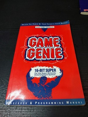 Game Genie 16-Bit Super Codebook 1992 SNES Nintendo