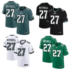 MEN Quinyon #27 Mitchell Stitched Jersey White/Midnight Green/Black/Kelly Green