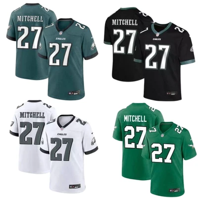 MEN Quinyon #27 Mitchell Stitched Jersey White/Midnight Green/Black/Kelly Green